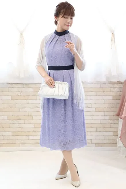 ラベンダーの総レースIラインドレス
