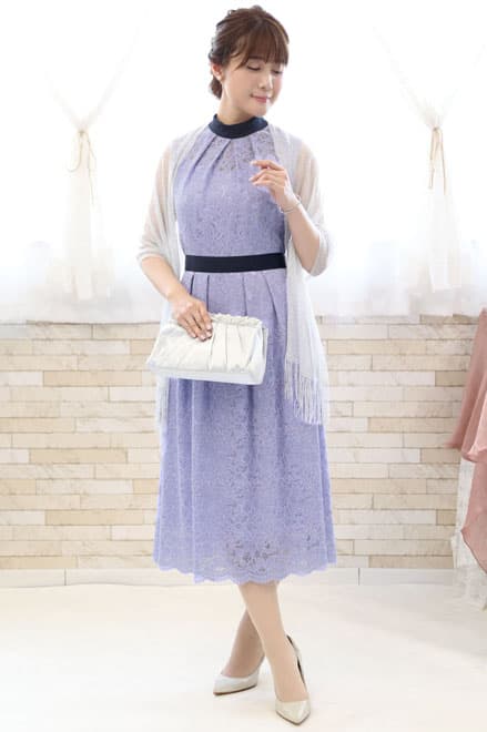 ラベンダーの総レースIラインドレス