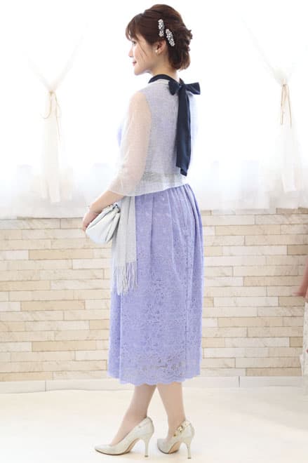ラベンダーの総レースIラインドレス