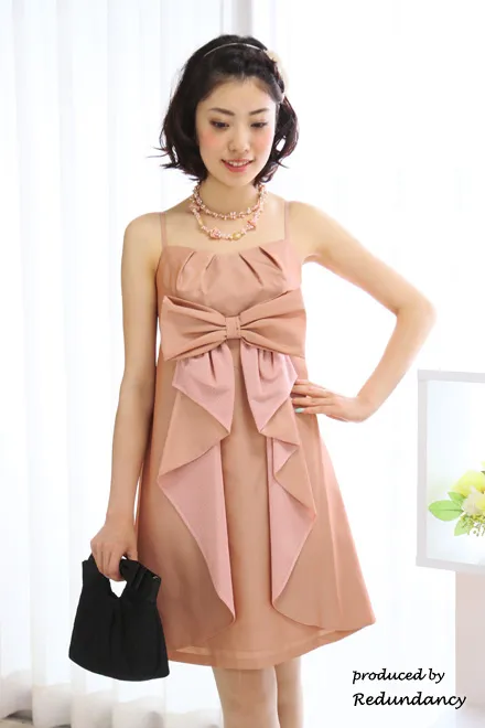 ピンクのリボンデコレートドレスコーディネートセット