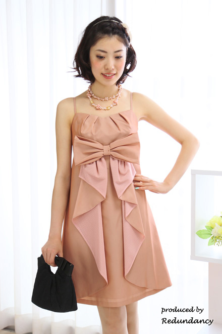 ピンクのリボンデコレートドレスコーディネートセット