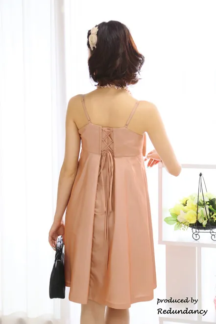 ピンクのリボンデコレートドレスコーディネートセット