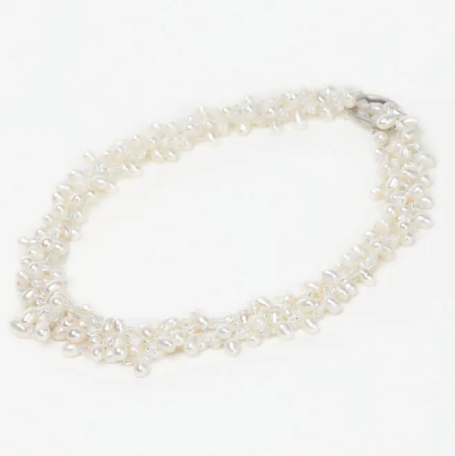 ホワイトパール2WAYネックレス(留め輪付)