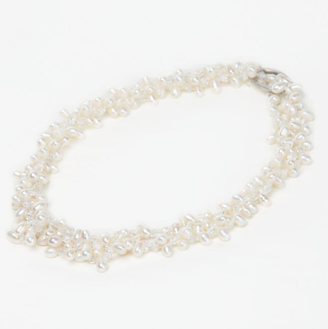 ホワイトパール2WAYネックレス(留め輪付)