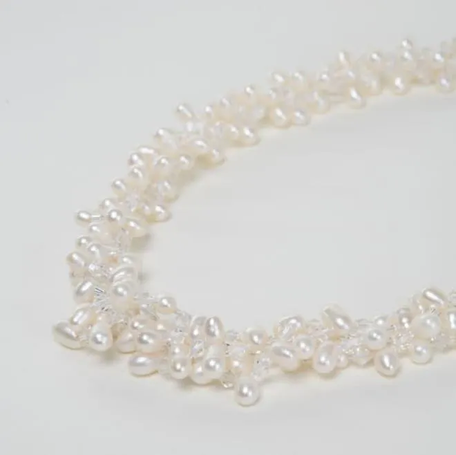 ホワイトパール2WAYネックレス(留め輪付)