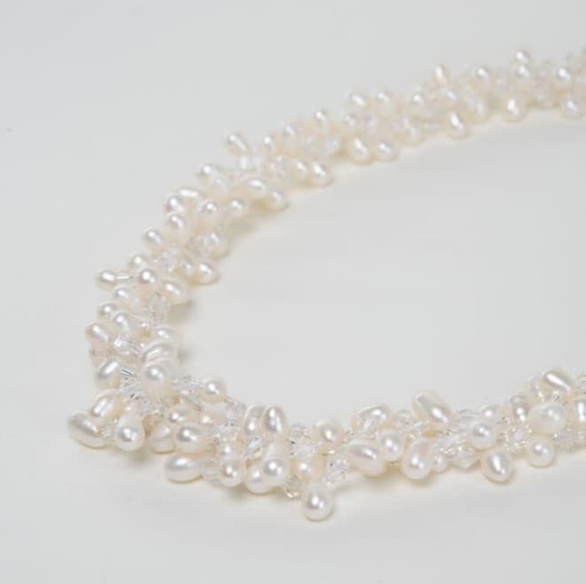 ホワイトパール2WAYネックレス(留め輪付)