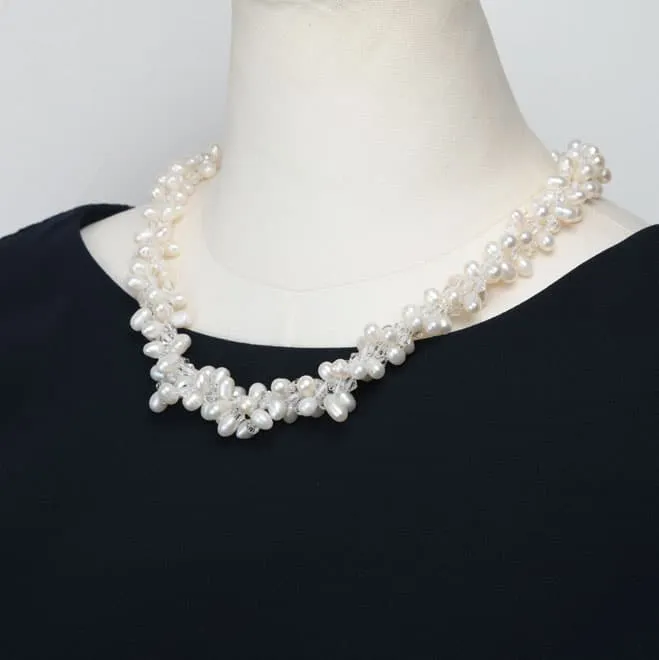 ホワイトパール2WAYネックレス(留め輪付)