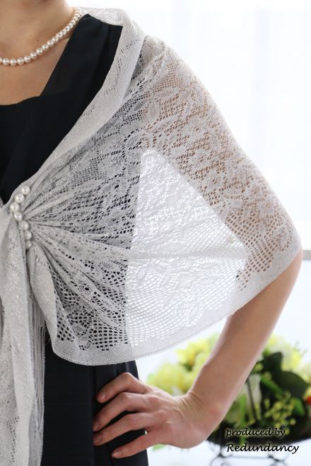 ネイビーのウエストビジューミモレ丈ドレスコーディネートセット