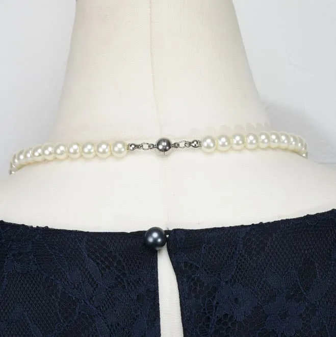 ホワイトパールのスタンダードネックレス