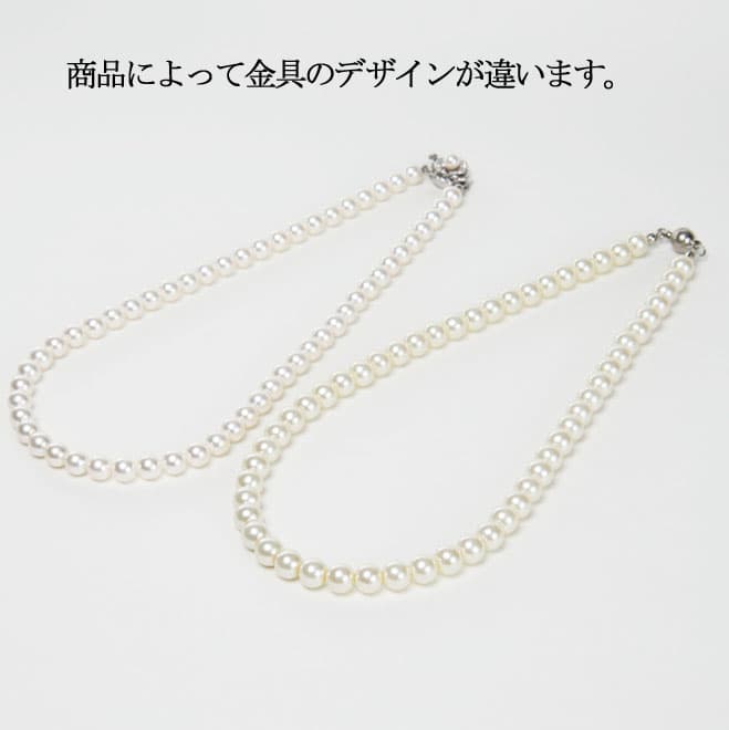 ホワイトパールのスタンダードネックレス