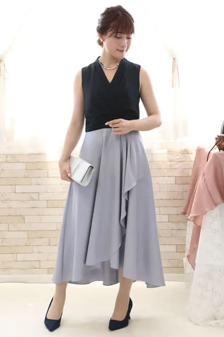 ホワイトパールとブルーグリーンの2連ネックレス