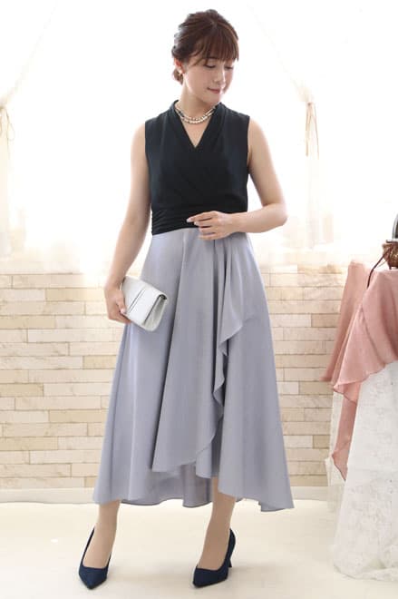 ホワイトパールとブルーグリーンの2連ネックレス