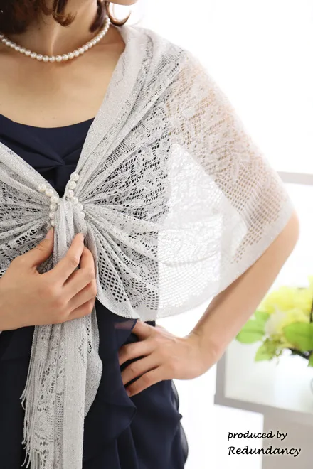 ネイビーのツイストリボンシフォンドレスコーディネートセット