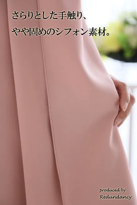 ピンクのウエストリボン付きドレスコーディネートセット