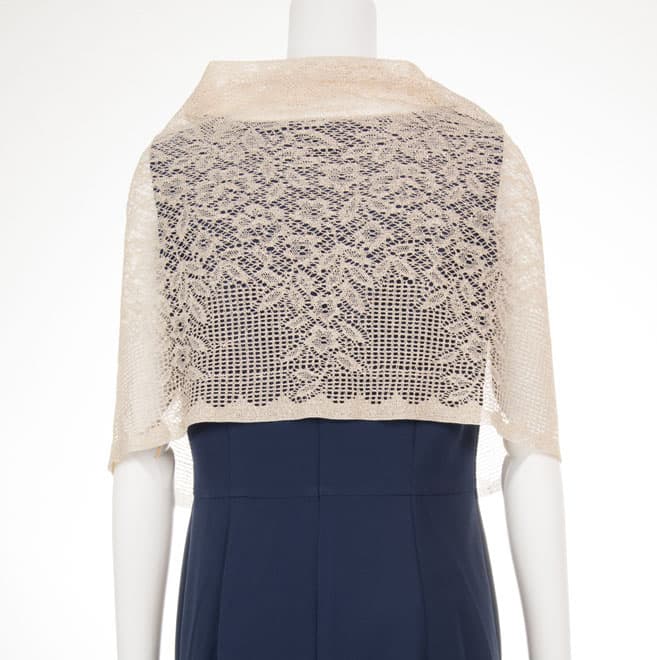 ゴールドのストール(ホック付)