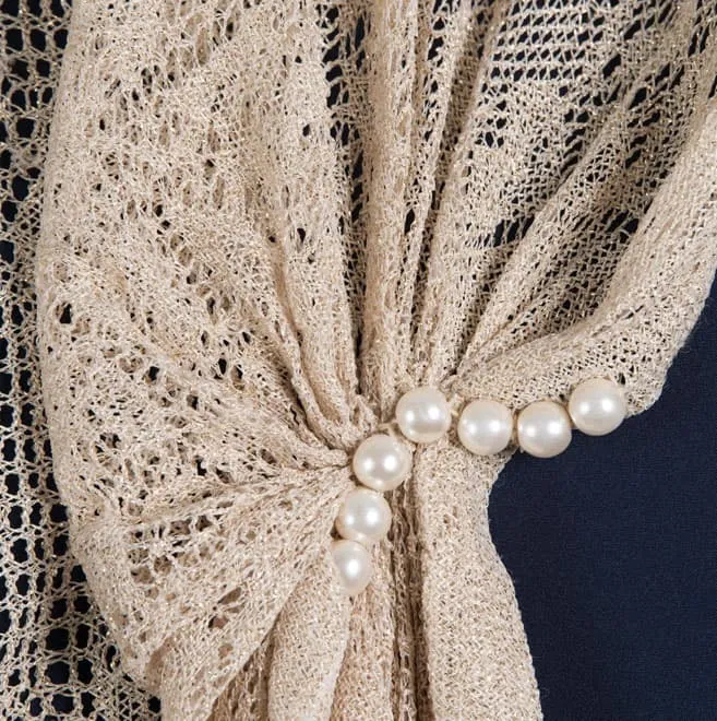 ゴールドのストール(ホック付)