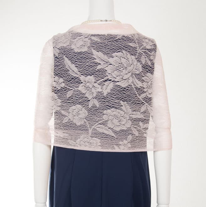 ピンクレースのラメ入りストール