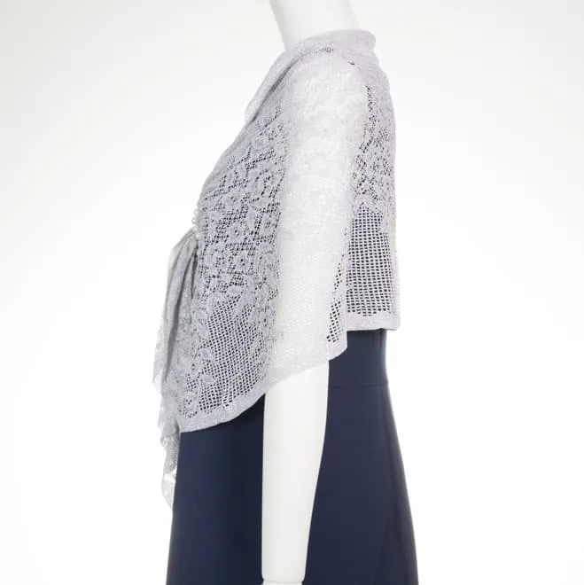 シルバーレースのストール(ホック付)