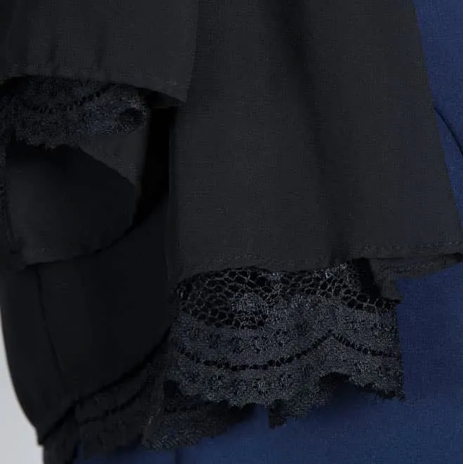 ブラックのリバーシブルボレロ