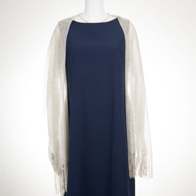 ゴールドのラメ入りストール