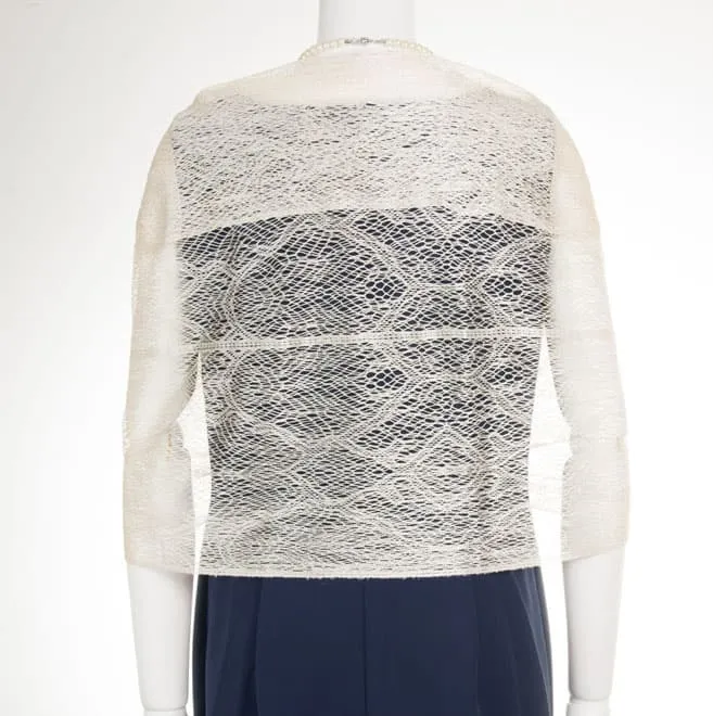 ベージュレースのロングストール