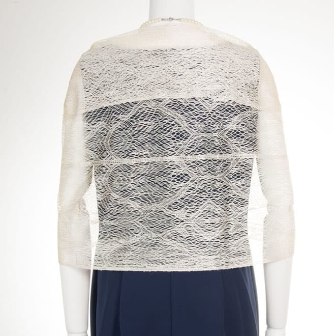 ベージュレースのロングストール