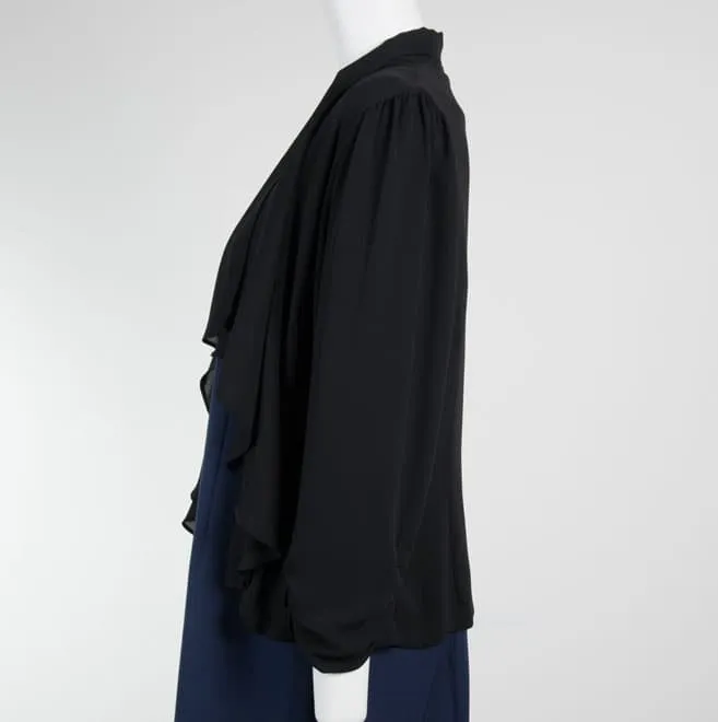ブラックの七分袖ボレロ