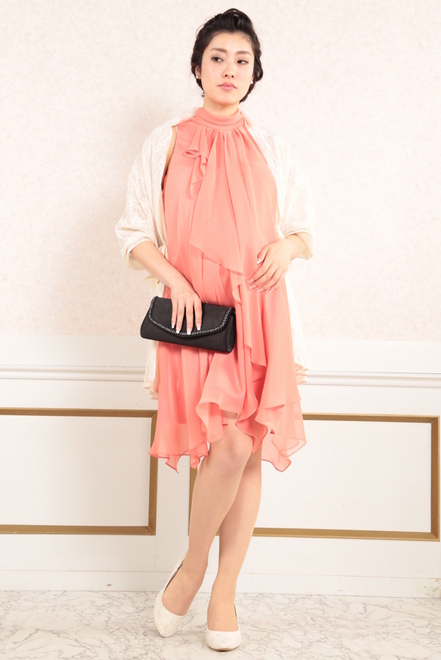 ベージュのレースストール(ホック付)