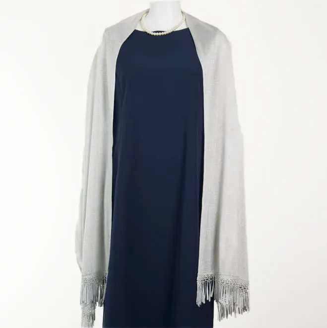 シルバーのフリンジストール