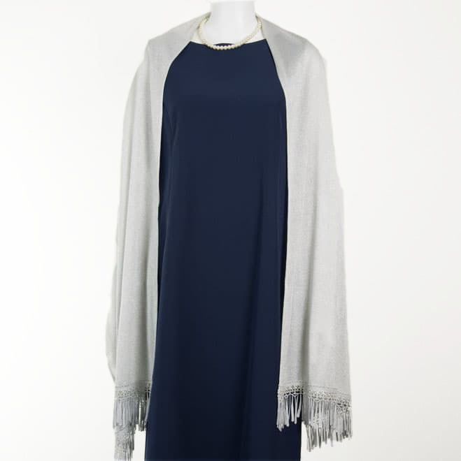 シルバーのフリンジストール