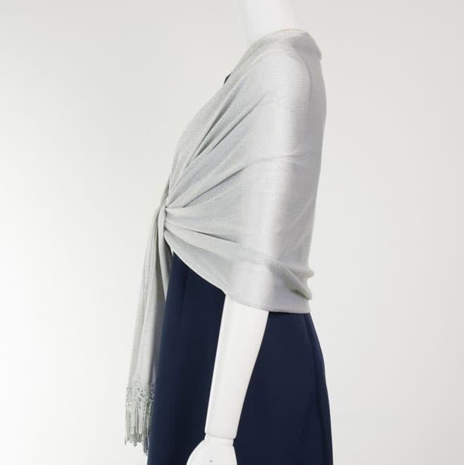 シルバーのフリンジストール