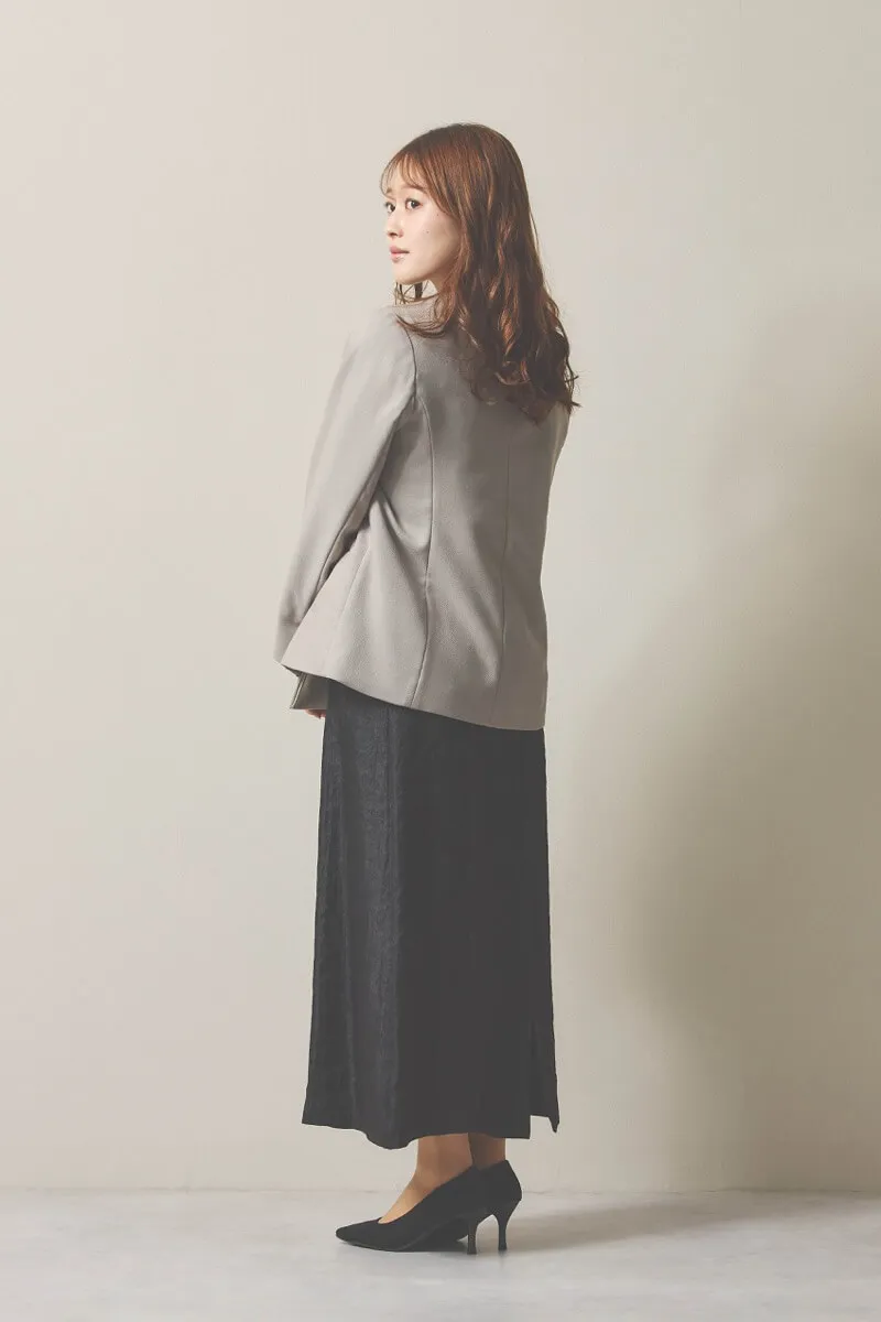 ブラックのボリュームチュールブラウスセットドレス