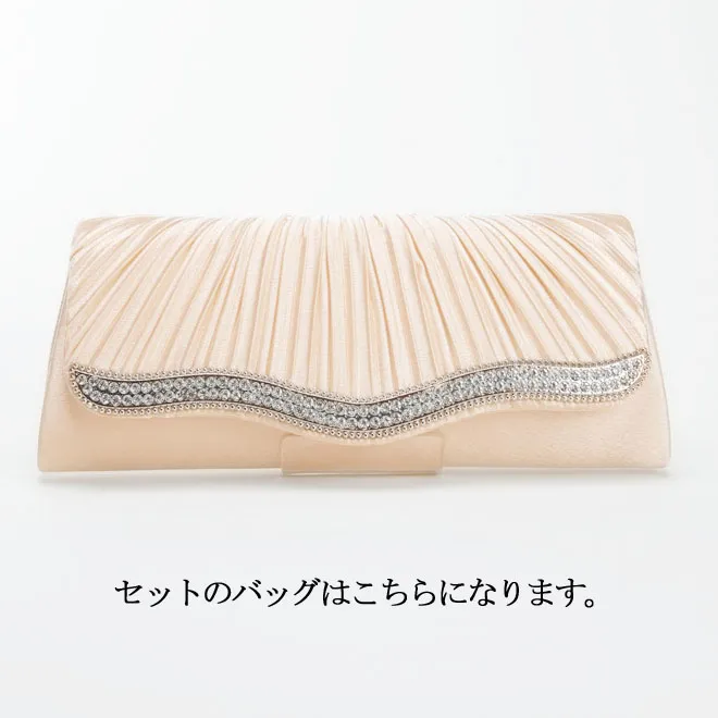 グリーンの調節リボン付きバルーンドレスコーディネートセット