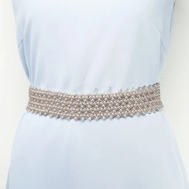 ピンクグレーパールのベルト