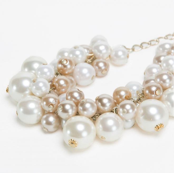 大小パールのブレスレット