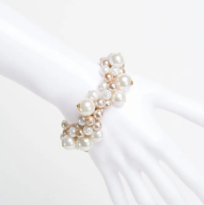 大小パールのブレスレット