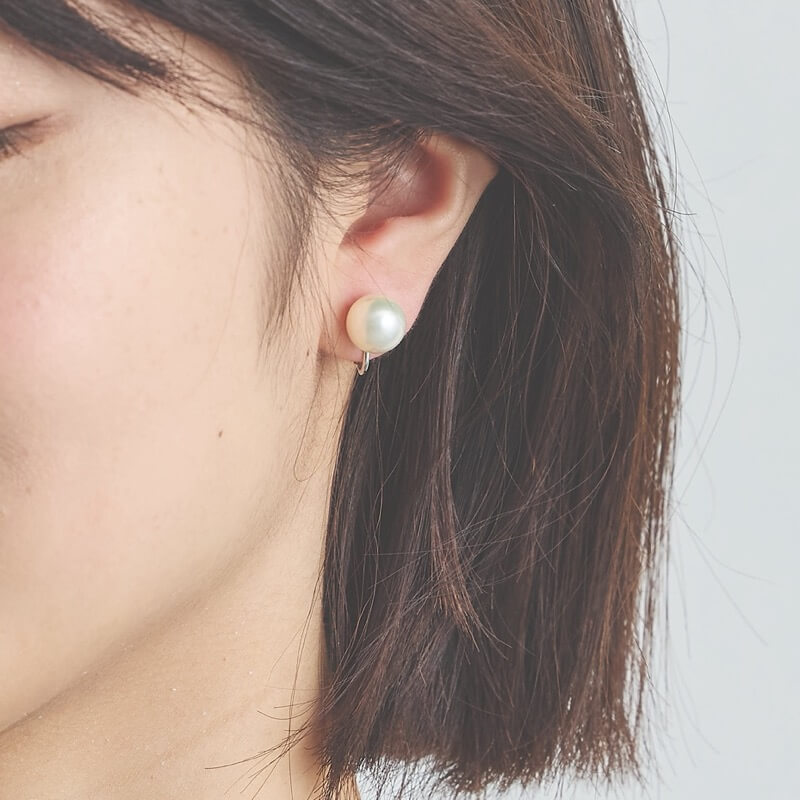 1粒パールイヤリング(10mm)