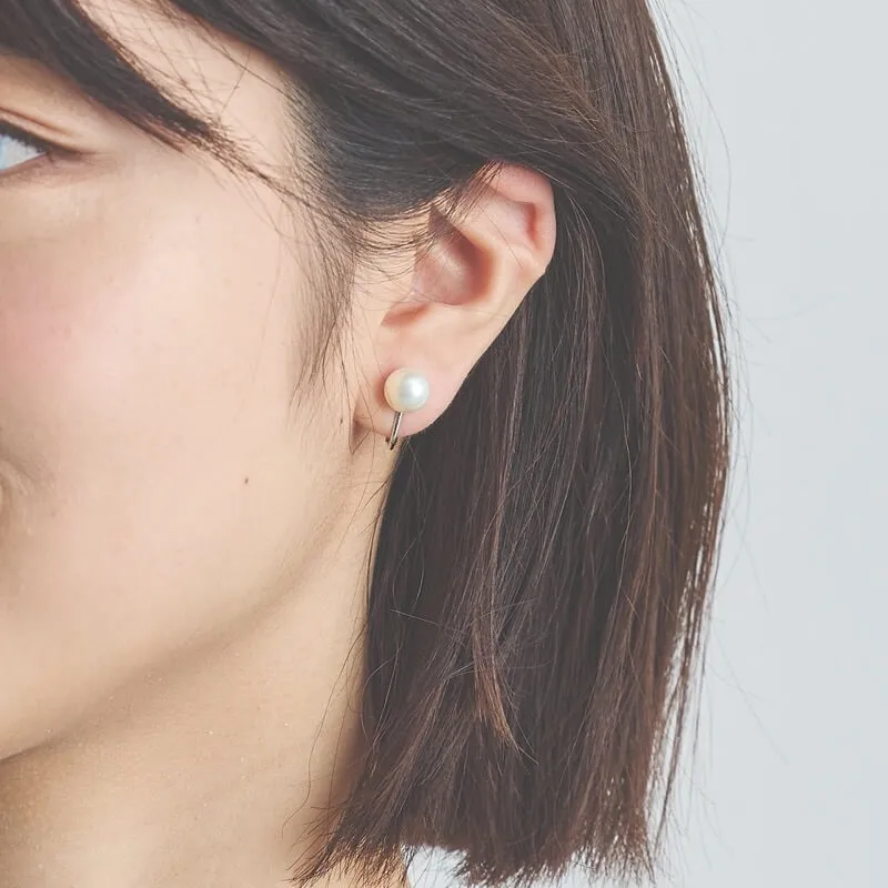 1粒パールイヤリング(8mm)