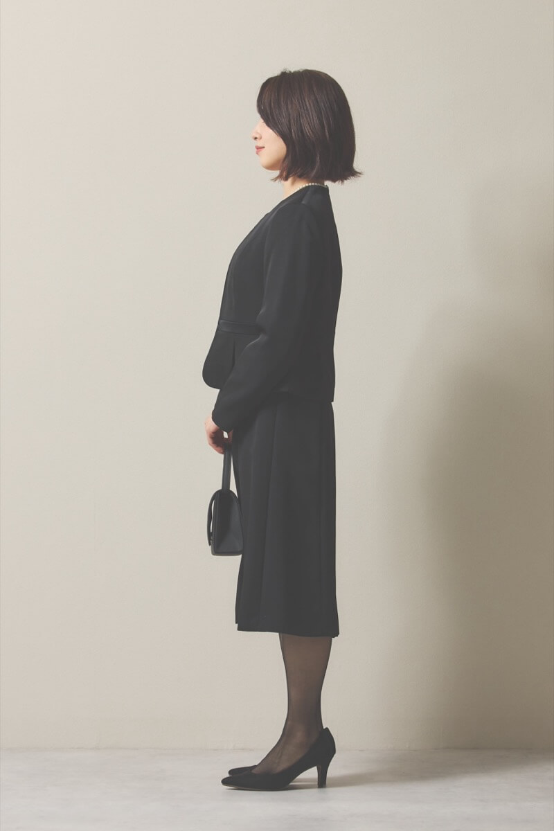 ブラックのフォーマルセレモニースーツセット