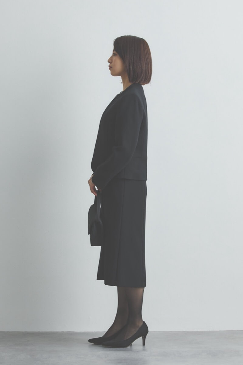 ブラックのクラシックフォーマルセレモニースーツセット