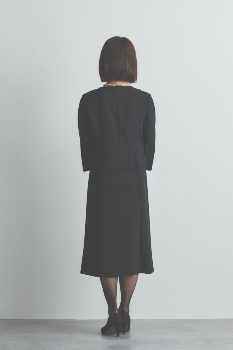 ブラックのクラシックフォーマルセレモニースーツセット