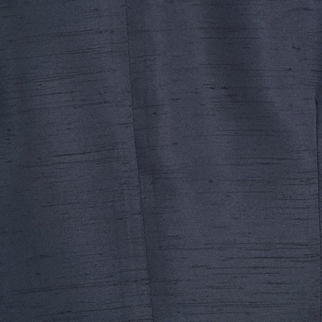 ネイビーのシャンタン長袖ボレロ