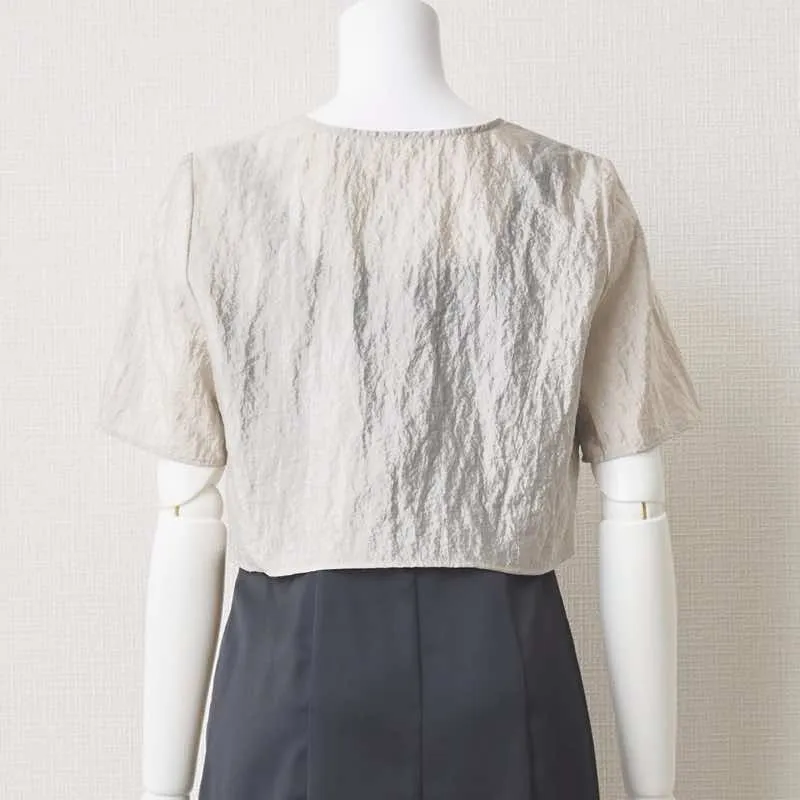 ベージュのヴィンテージボレロ