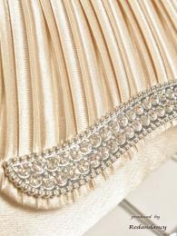 ブラックのサテン×シフォンフリルドレスコーディネートセット