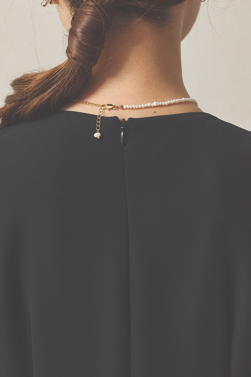 ブラックのフリル付きボレロセレモニースーツセット