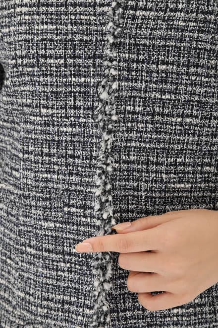 ネイビーのフリンジ付きセレモニースーツセット