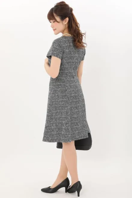 ネイビーのフリンジ付きセレモニースーツセット