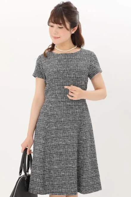 ネイビーのフリンジ付きセレモニースーツセット