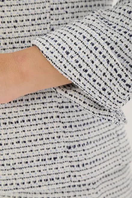 ホワイト×ライトブルーのシフォントップスセレモニースーツセット