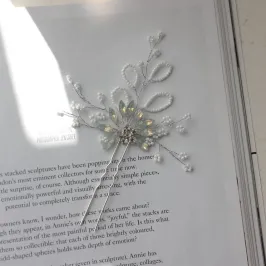 フラワーのヘアかんざし(シルバー)